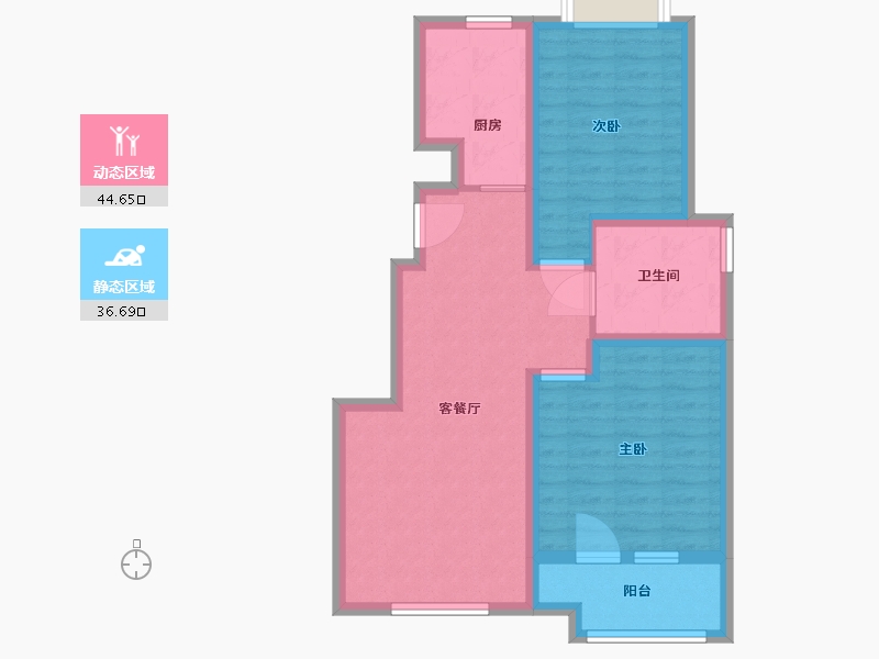 山东省-青岛市-麗山国际-72.01-户型库-动静分区