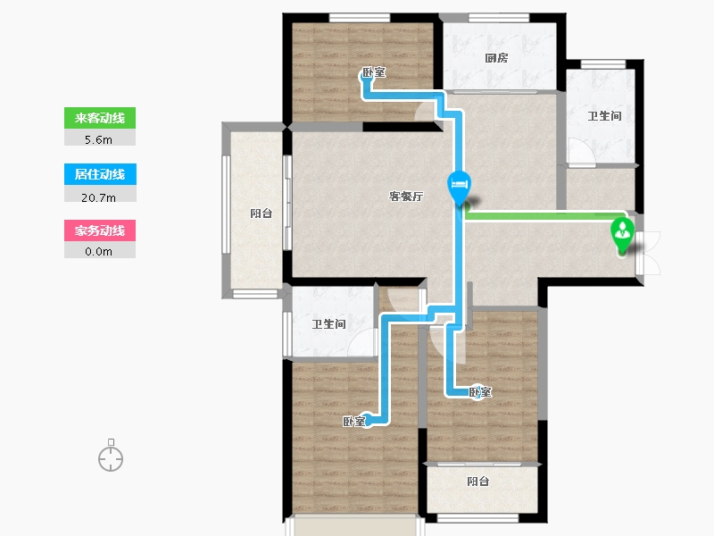 山东省-菏泽市-永泰和顺园-110.00-户型库-动静线