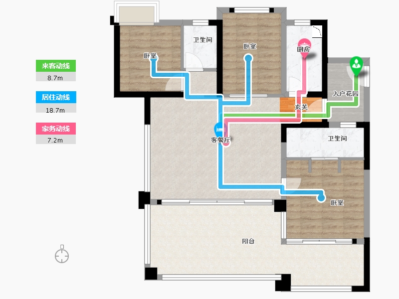 福建省-漳州市-建发山外山-104.58-户型库-动静线