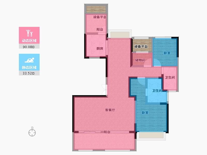 安徽省-合肥市-文一豪门金地-114.00-户型库-动静分区