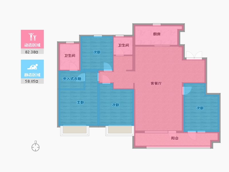 山东省-青岛市-中建锦绣城-125.99-户型库-动静分区