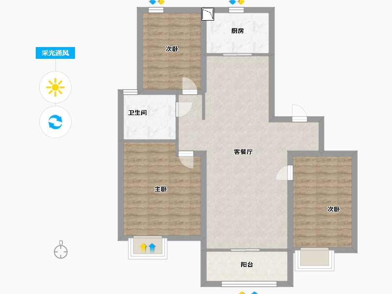 山东省-青岛市-中建锦绣城-88.00-户型库-采光通风