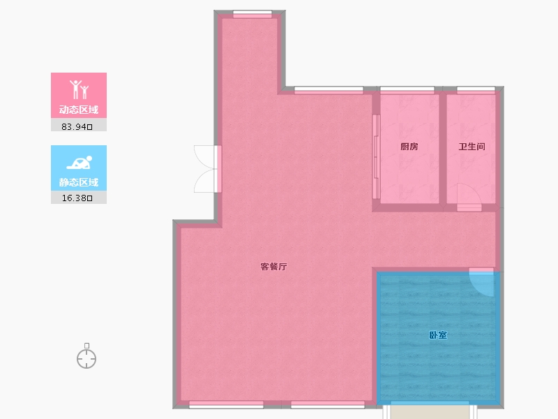 山东省-滨州市-悦溪花城-91.88-户型库-动静分区