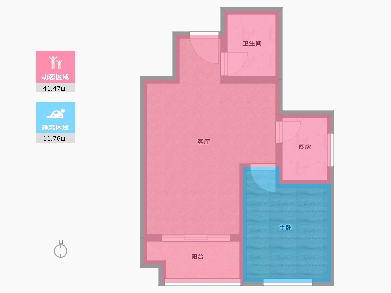 山东省-淄博市-尚美名苑-47.00-户型库-动静分区