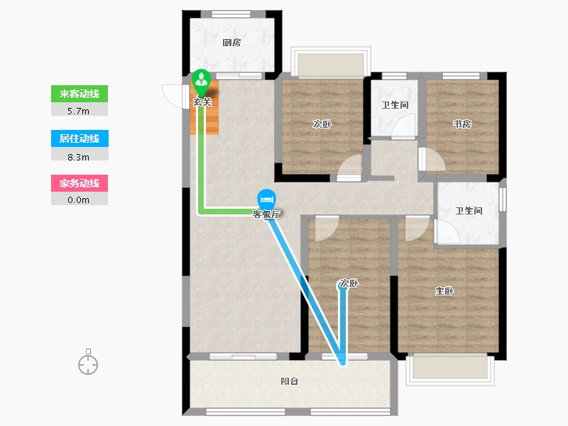 安徽省-滁州市-皖投碧湖云溪-101.00-户型库-动静线