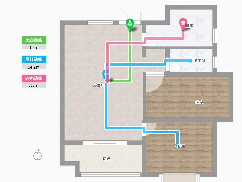 河南省-安阳市-汤阴源恒现代城-78.05-户型库-动静线