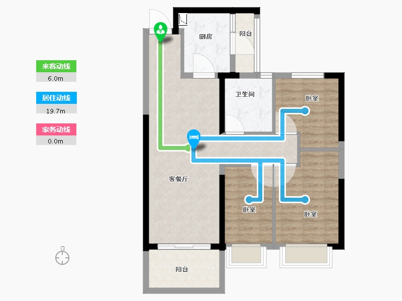 安徽省-合肥市-新滨湖恒大文化旅游城-78.01-户型库-动静线