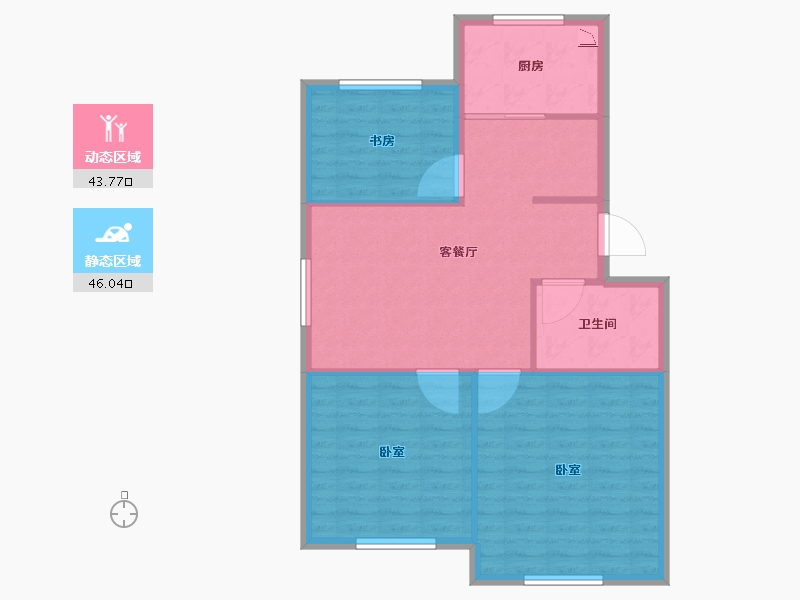 山东省-烟台市-乡村记忆山水园-82.22-户型库-动静分区