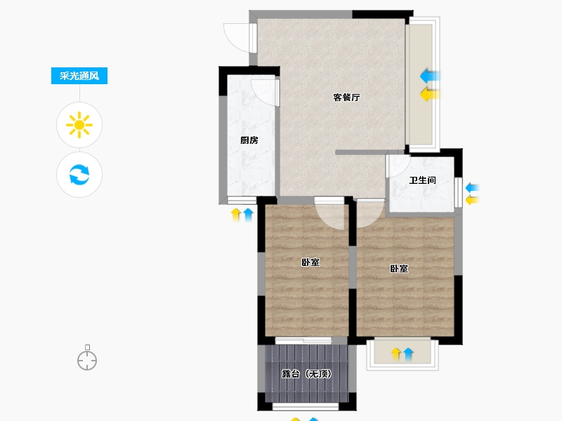 河南省-郑州市-荣御-62.01-户型库-采光通风