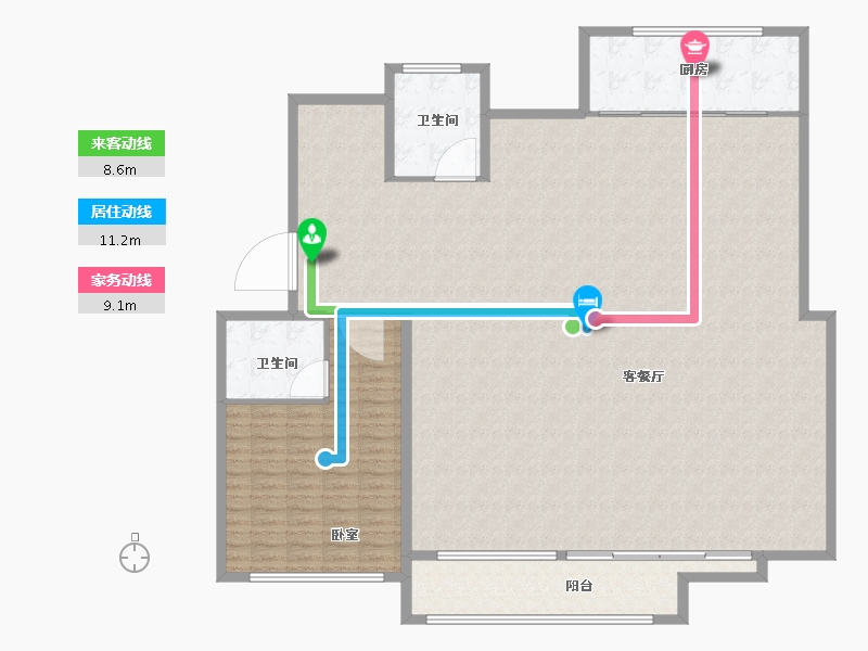 河南省-郑州市-建业新筑-197.06-户型库-动静线