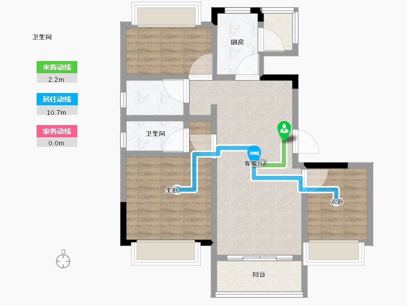 福建省-南平市-南平碧桂园·松溪府-76.00-户型库-动静线