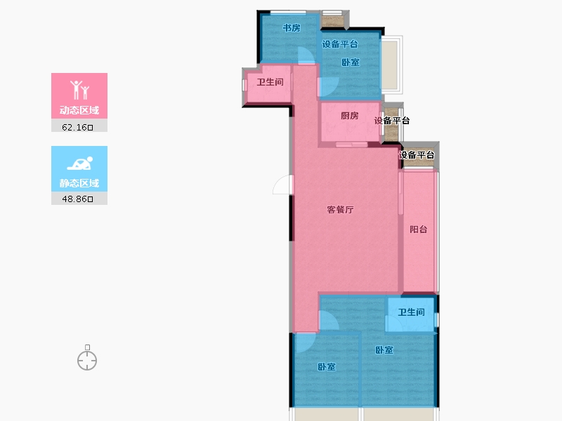 浙江省-绍兴市-随园二期-102.10-户型库-动静分区