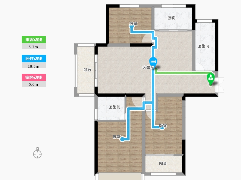 山东省-菏泽市-永泰和顺园-107.00-户型库-动静线