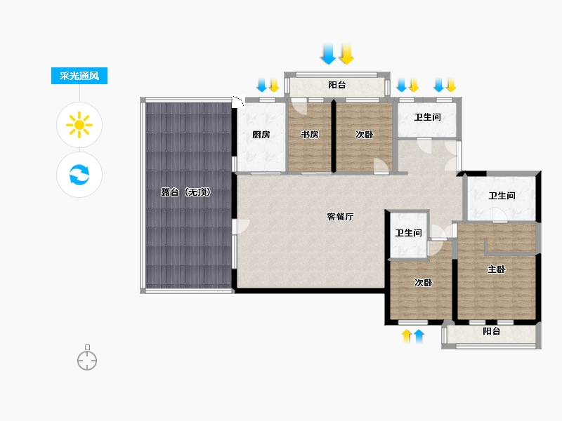 山东省-青岛市-信联天地-181.91-户型库-采光通风