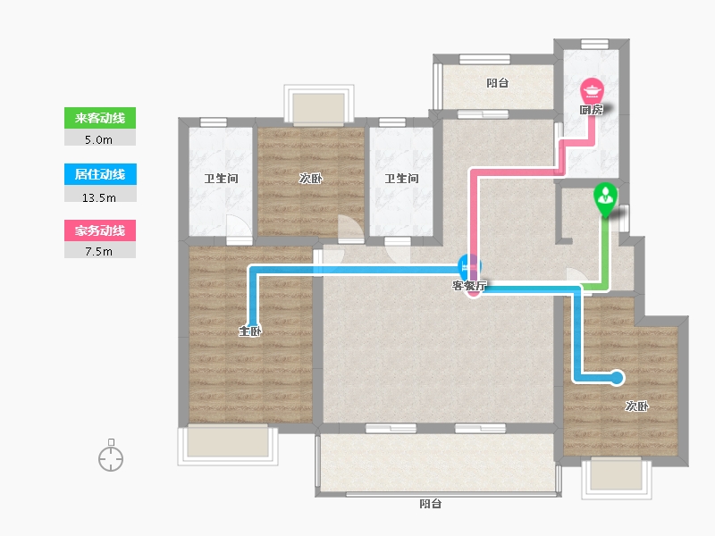 江西省-南昌市-新力弘阳府-102.00-户型库-动静线