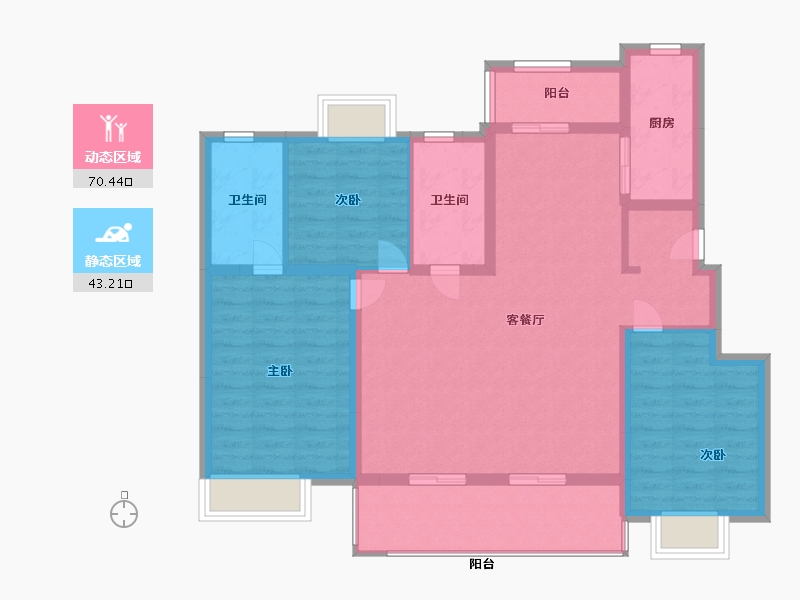 江西省-南昌市-新力弘阳府-102.00-户型库-动静分区