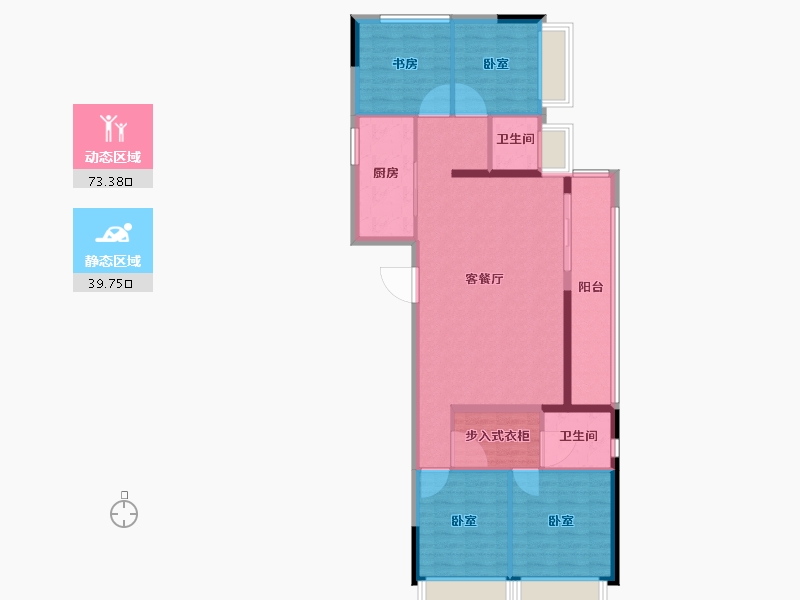 浙江省-绍兴市-随园二期-102.00-户型库-动静分区