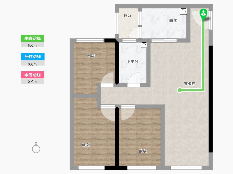 河南省-郑州市-玲珑郡-75.42-户型库-动静线