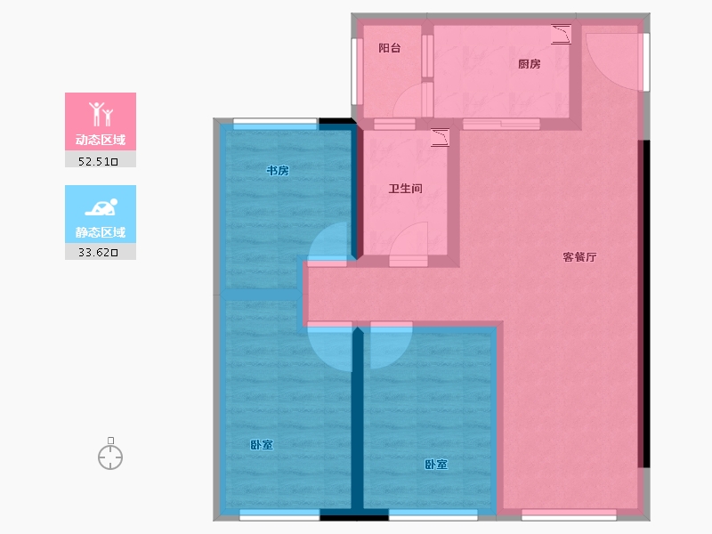 河南省-郑州市-玲珑郡-75.42-户型库-动静分区