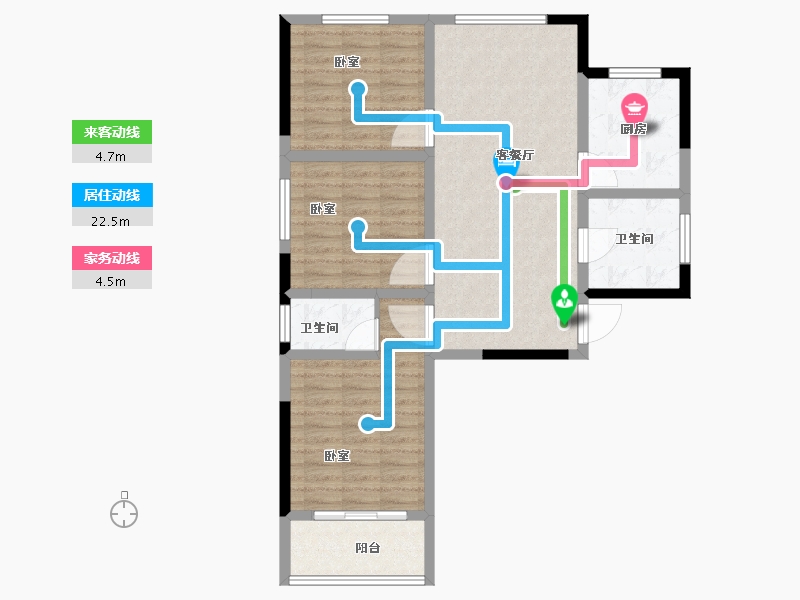 河南省-郑州市-同德悦庭-88.90-户型库-动静线