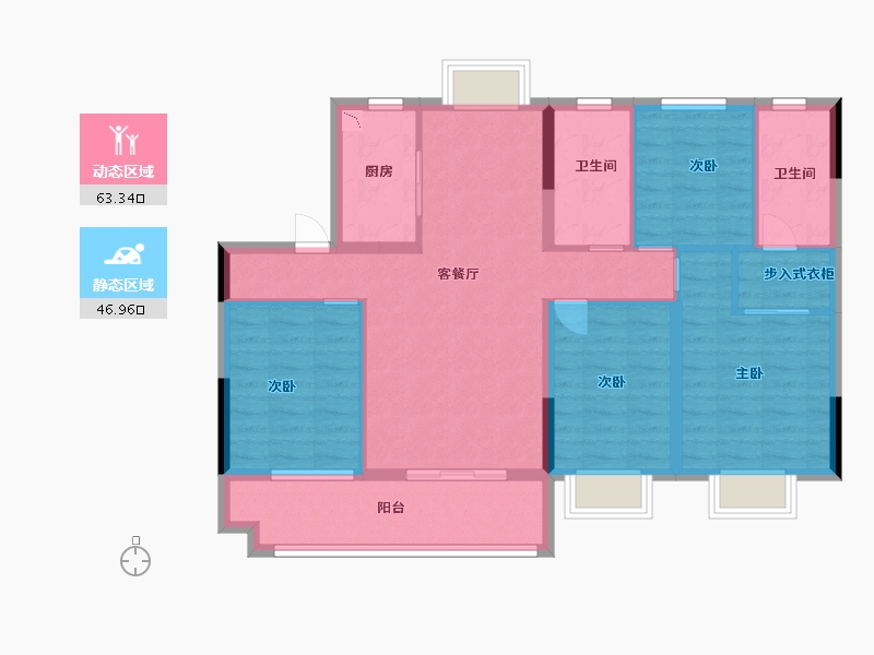 江西省-吉安市-泽盛·江南府-98.31-户型库-动静分区