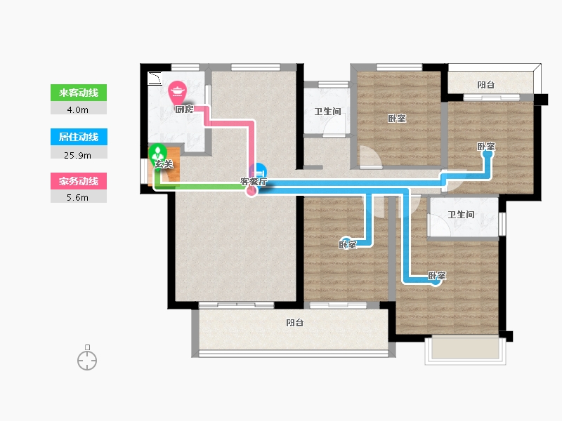 福建省-漳州市-格林兰锦-114.22-户型库-动静线