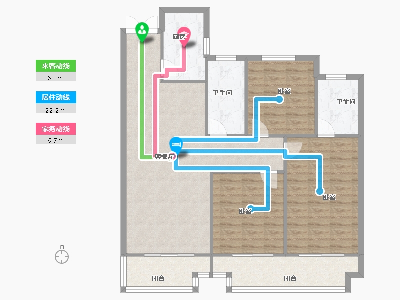 河南省-安阳市-祥和苑-98.00-户型库-动静线