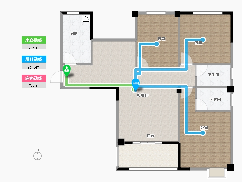 福建省-宁德市-屏南弘祥天玺-183.01-户型库-动静线