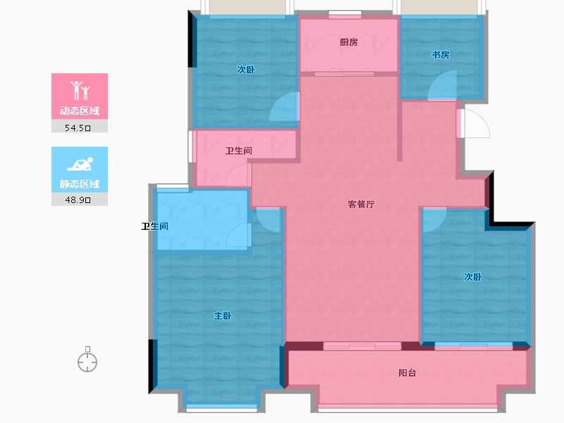 福建省-南平市-三迪溪山九境-94.00-户型库-动静分区