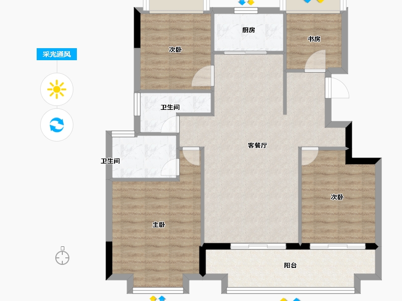 福建省-南平市-三迪溪山九境-94.00-户型库-采光通风