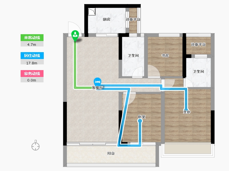 浙江省-衢州市-天元铭鼎-86.09-户型库-动静线