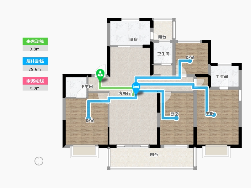 河南省-安阳市-安阳建业壹号城邦-118.59-户型库-动静线