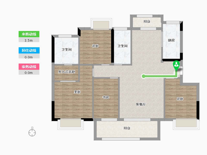 江西省-南昌市-绿地悦滨江-110.00-户型库-动静线