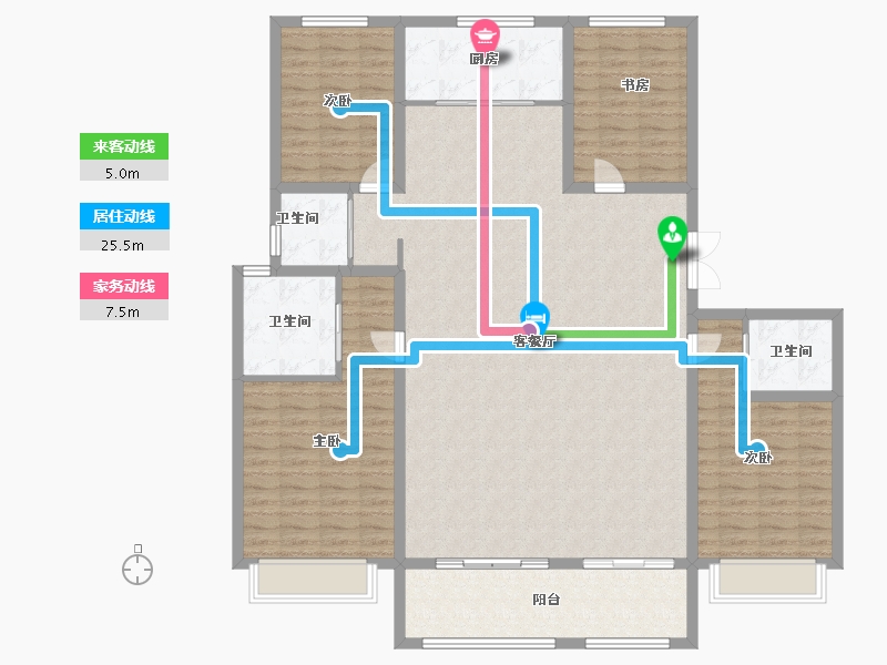 山东省-济南市-绿地海珀天沅-158.00-户型库-动静线