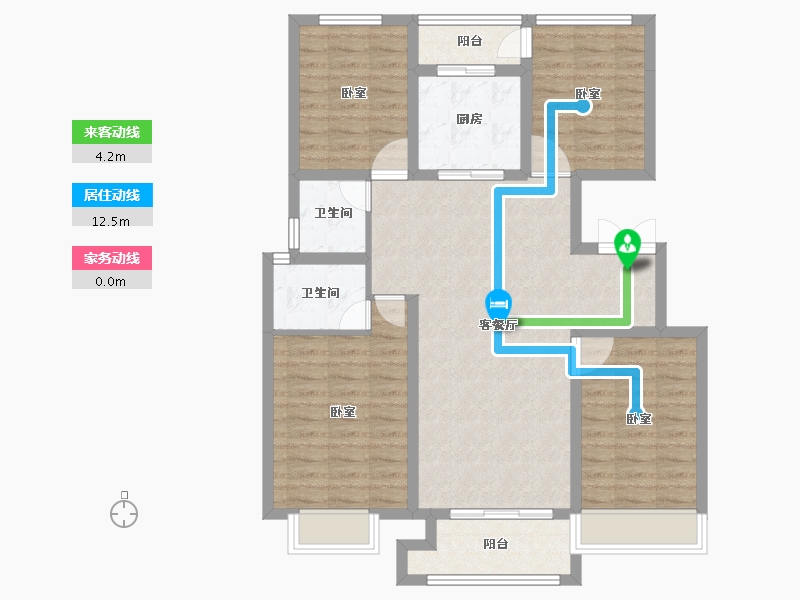 浙江省-绍兴市-中梁赞成首府-97.58-户型库-动静线