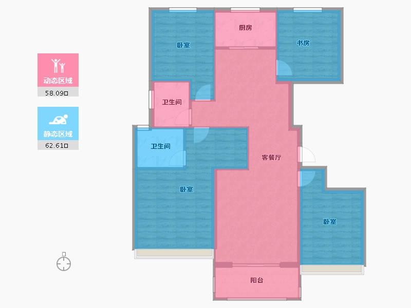 河南省-安阳市-新城国际三期-109.98-户型库-动静分区