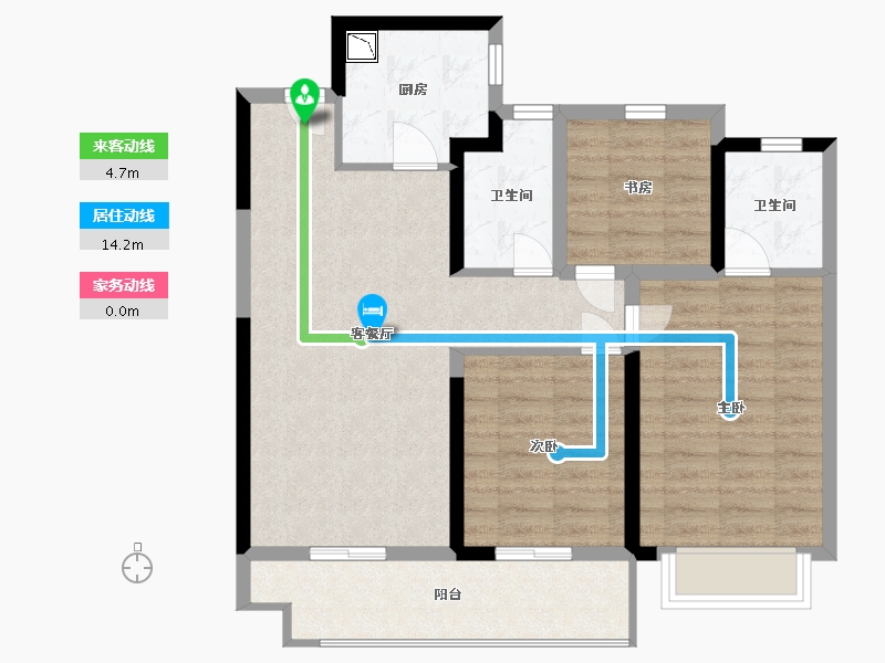 江西省-南昌市-红星中奥广场-82.03-户型库-动静线