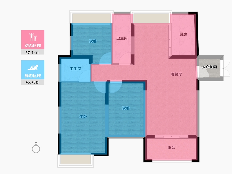 福建省-南平市-绿欧·香槟城-95.00-户型库-动静分区