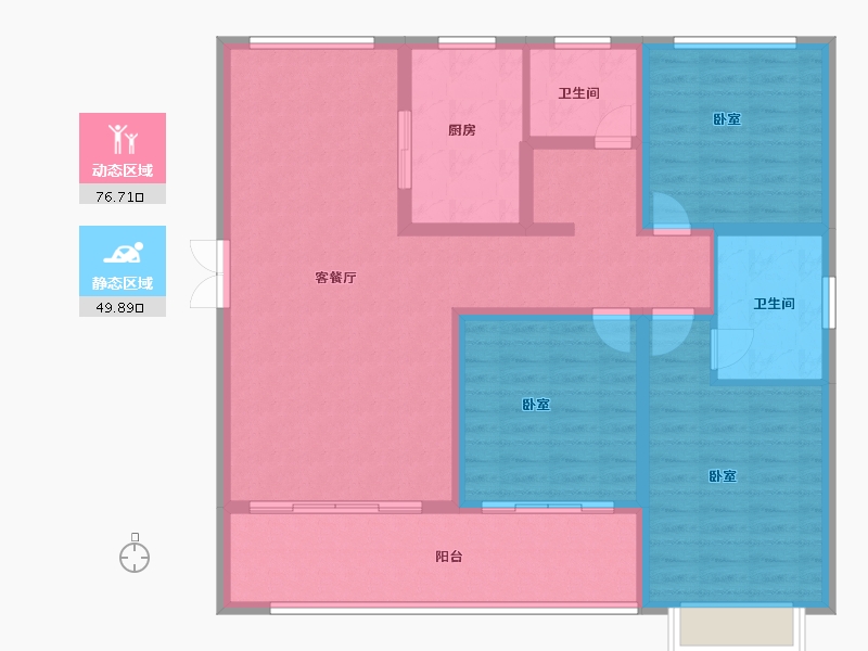 河南省-洛阳市-北辰香林-114.00-户型库-动静分区