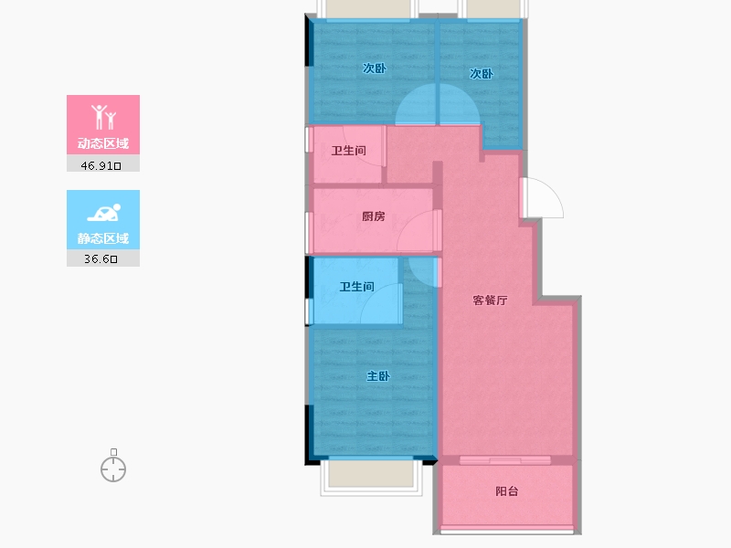 福建省-南平市-三迪溪山九境-74.92-户型库-动静分区