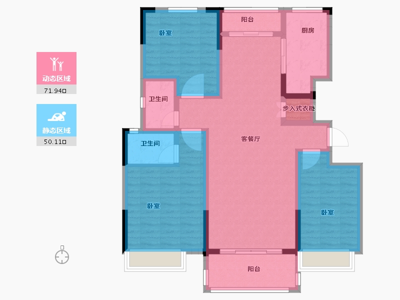 河南省-安阳市-城投绿港-108.90-户型库-动静分区