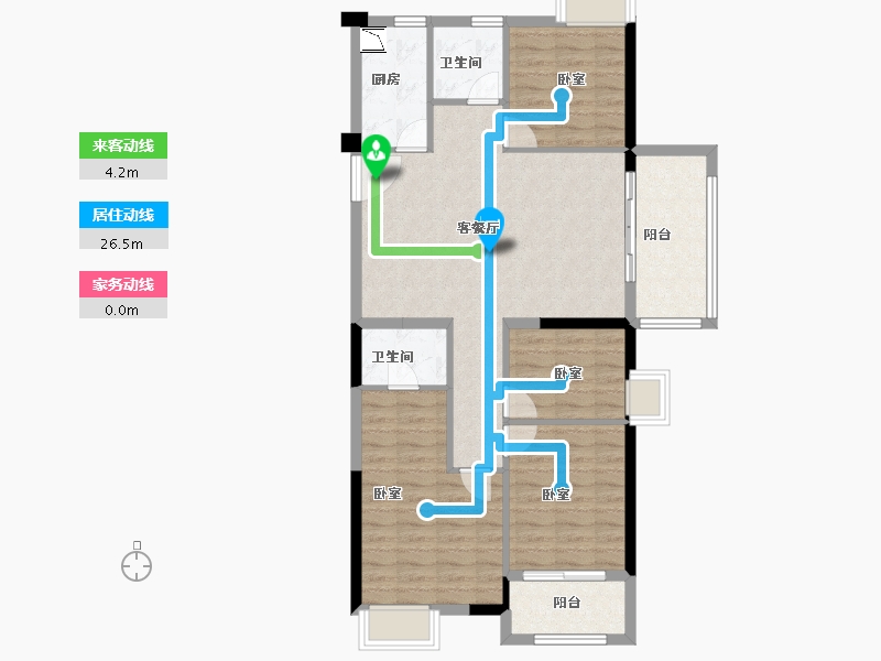 福建省-宁德市-福安碧桂园·铂玥府-94.00-户型库-动静线