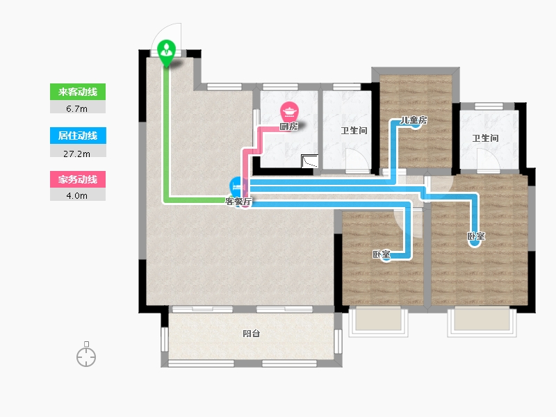 安徽省-合肥市-新城悦隽九里-100.00-户型库-动静线