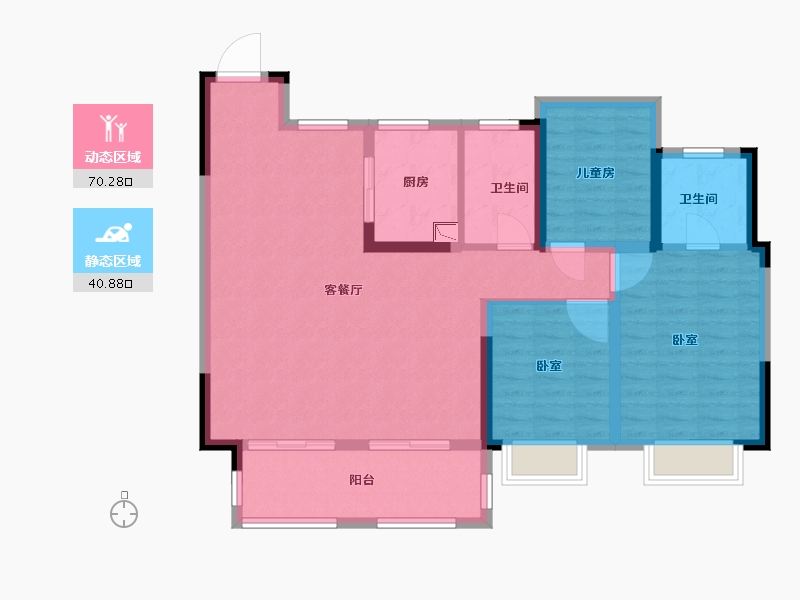 安徽省-合肥市-新城悦隽九里-100.00-户型库-动静分区