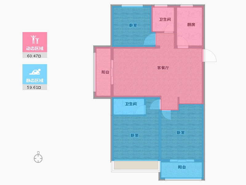 山东省-菏泽市-中达逸景广场-108.00-户型库-动静分区