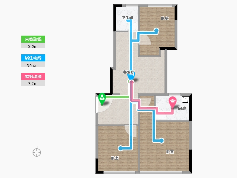 福建省-漳州市-保利李白的院子-108.00-户型库-动静线