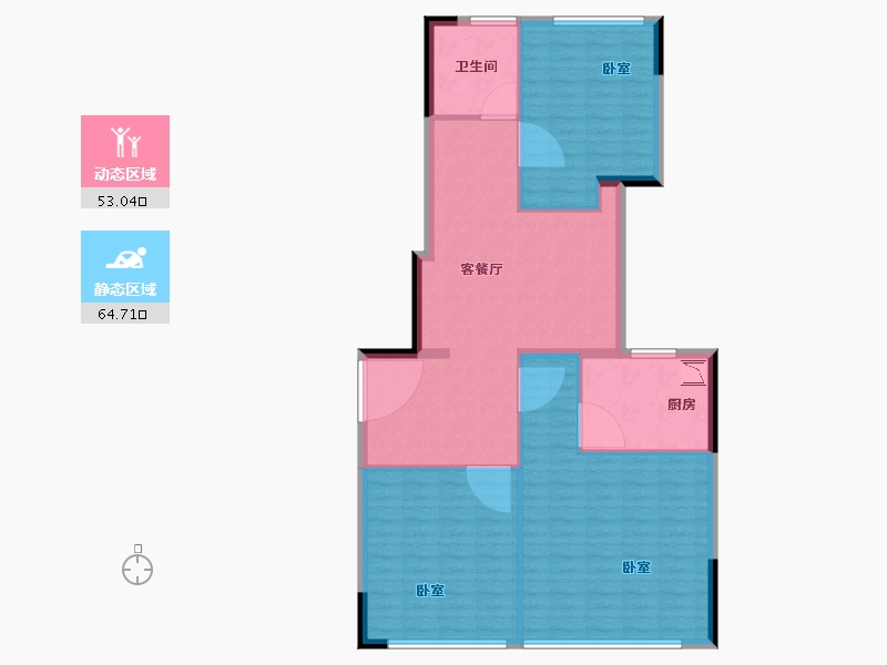 福建省-漳州市-保利李白的院子-108.00-户型库-动静分区