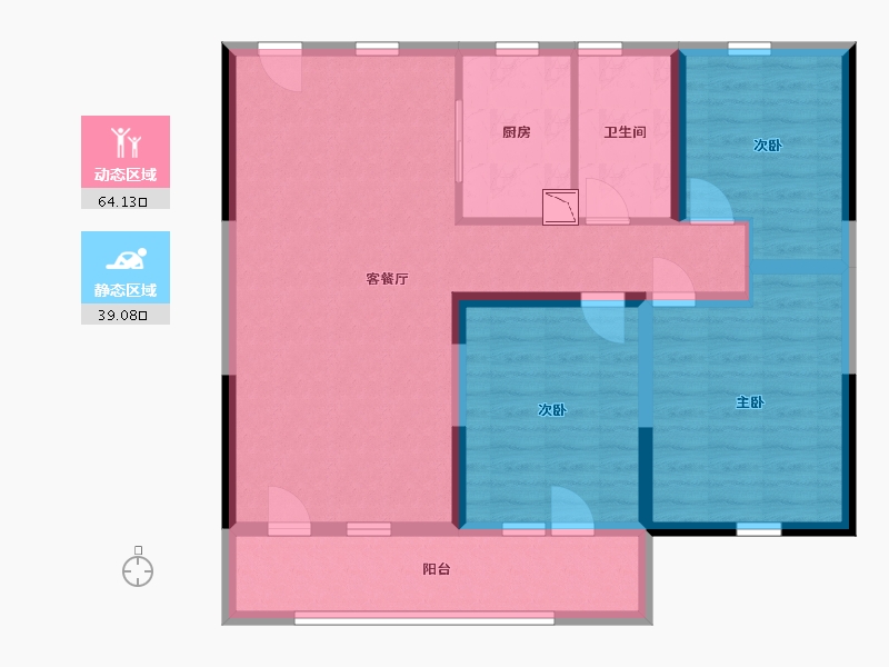 山东省-青岛市-麗山国际-92.00-户型库-动静分区