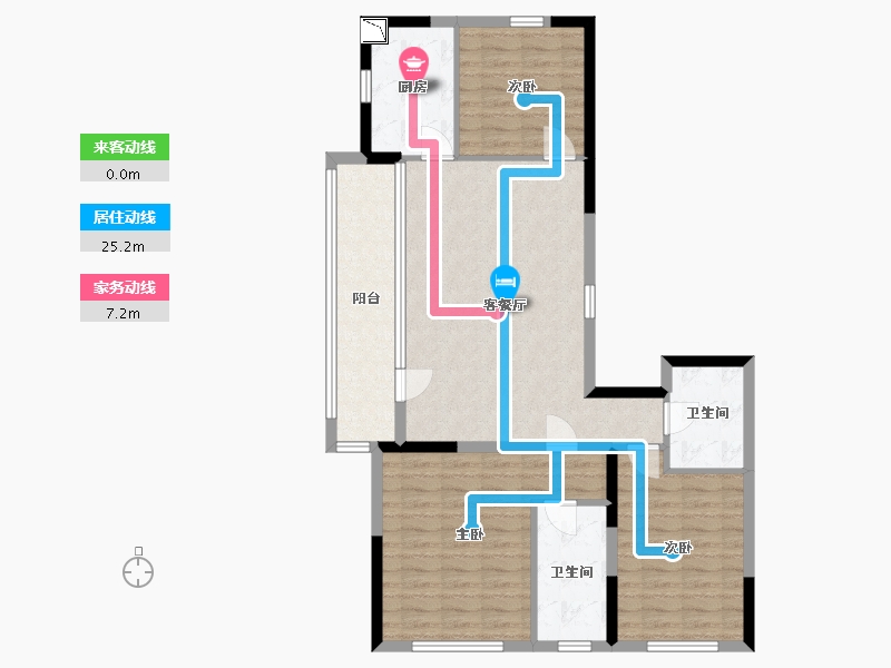 山东省-青岛市-麗山国际-96.01-户型库-动静线