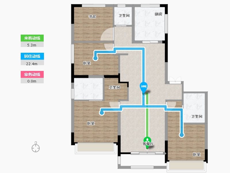 河南省-焦作市-亿祥亲亲里-128.74-户型库-动静线